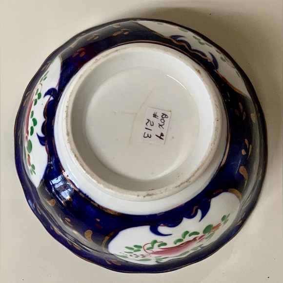 19th Century Antique Gaudy Welsh Feather Pattern Hand Painted Luster Bowl - Picture 7 of 16